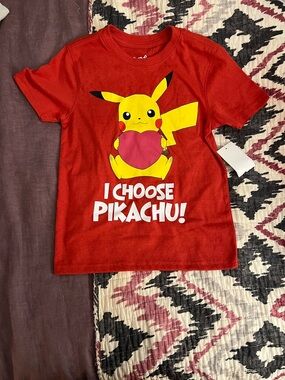 Red Pikachu Kids T‑Shirt - I Choose Pikachu!